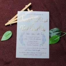 Pocket Wedding Invitation Elegant Invitation Foiling Card UV Printing 